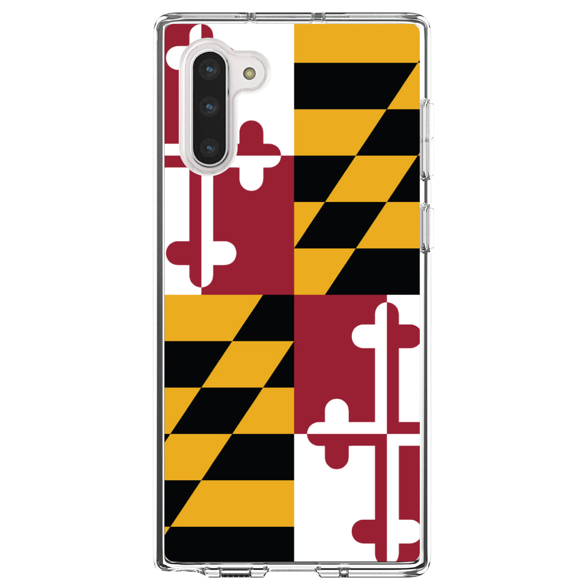 Maryland State Flag Clear Shockproof iPhone Case, view 9