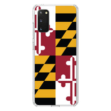 DistinctInk® Clear Shockproof Hybrid Case for Apple iPhone / Samsung Galaxy / Google Pixel - Maryland State Flag