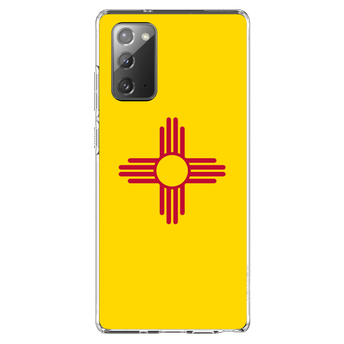 New Mexico State Flag Clear Shockproof iPhone Case, view 7