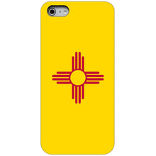 DistinctInk® Hard Plastic Snap-On Case for Apple iPhone or Samsung Galaxy - New Mexico State Flag