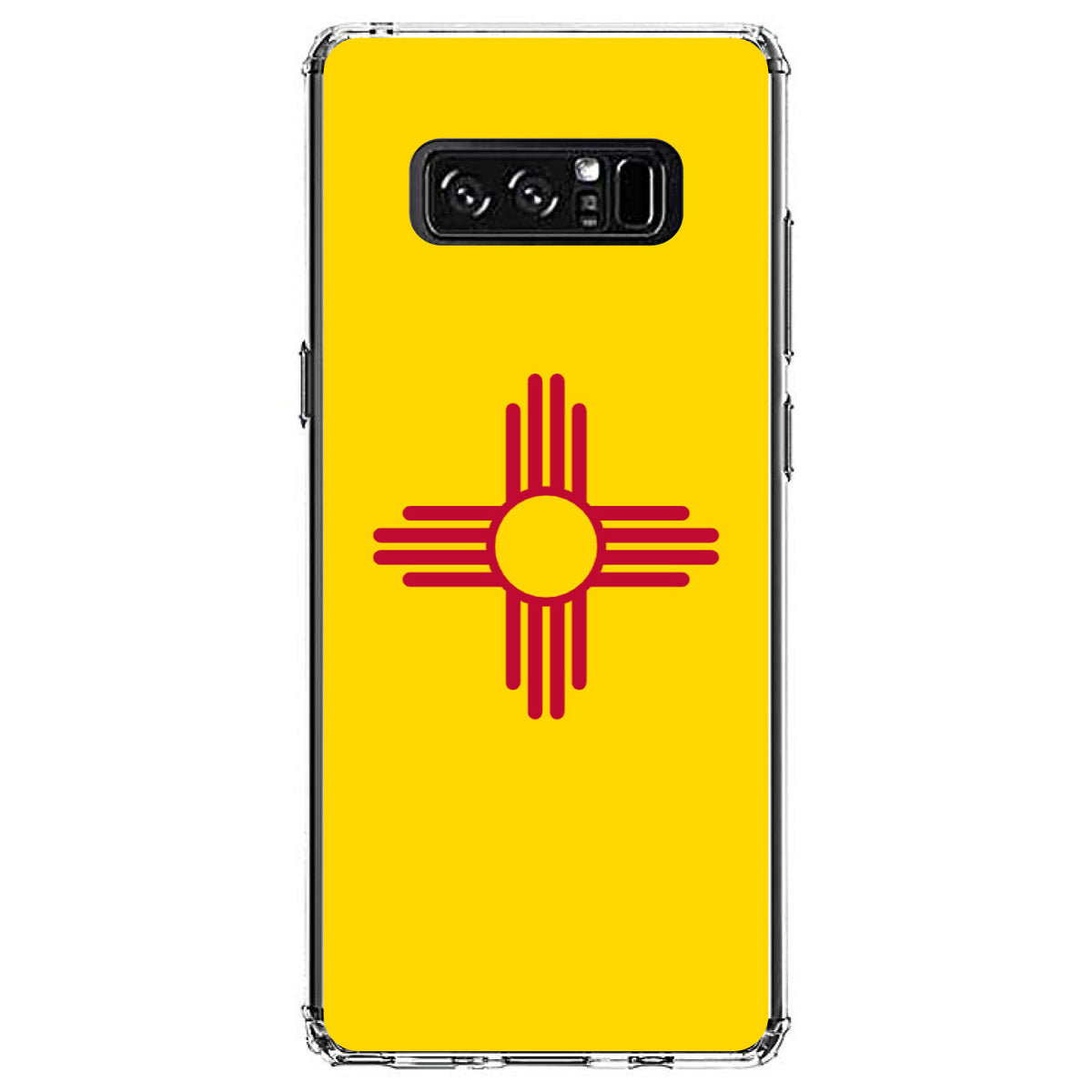 New Mexico State Flag Clear Shockproof iPhone Case, view 12