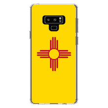 DistinctInk® Clear Shockproof Hybrid Case for Apple iPhone / Samsung Galaxy / Google Pixel - New Mexico State Flag