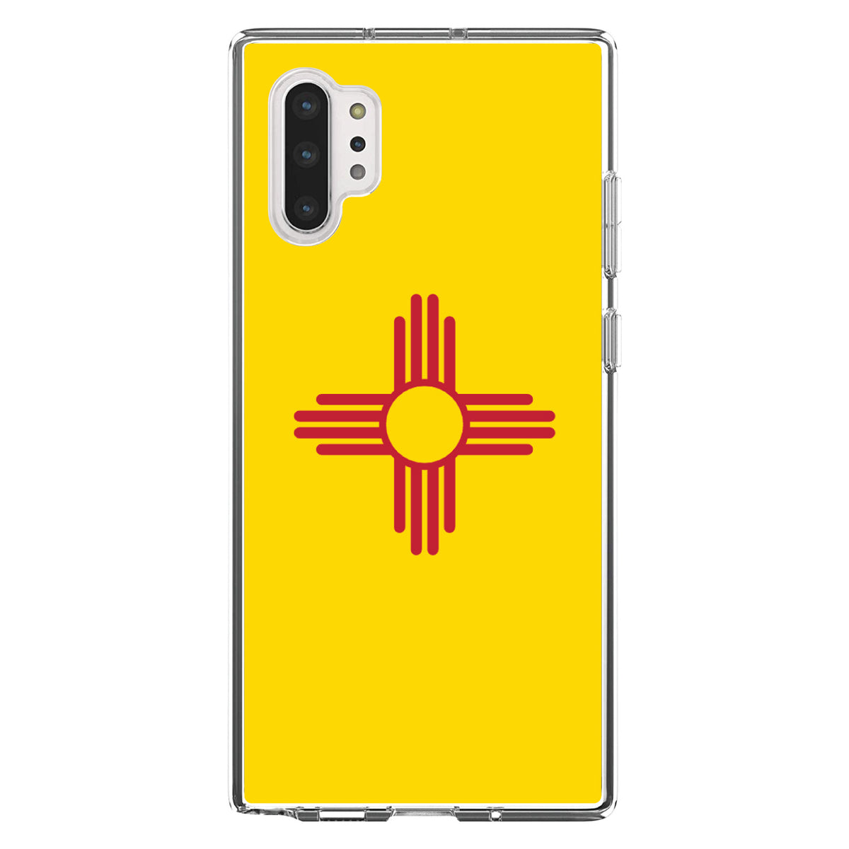 New Mexico State Flag Clear Shockproof iPhone Case, view 10