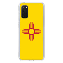 DistinctInk® Clear Shockproof Hybrid Case for Apple iPhone / Samsung Galaxy / Google Pixel - New Mexico State Flag