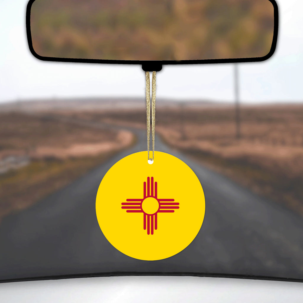New Mexico State Flag Ceramic Ornament, view 3