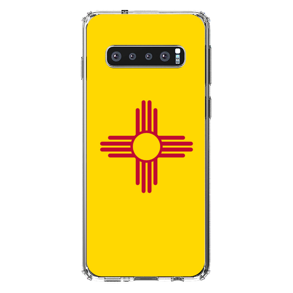 New Mexico State Flag Clear Shockproof iPhone Case, view 16