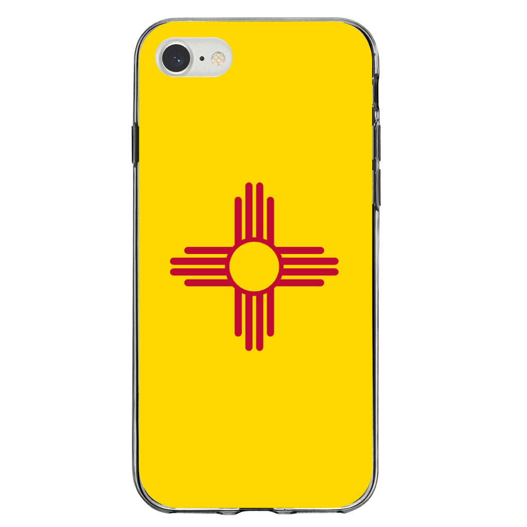 New Mexico State Flag Clear Shockproof iPhone Case, view 5