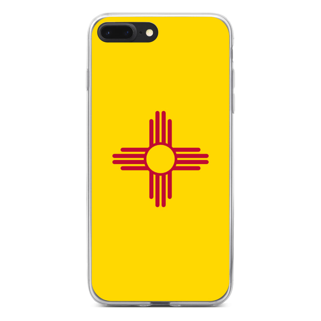 New Mexico State Flag Clear Shockproof iPhone Case, view 6