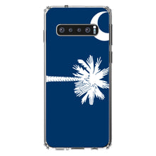 DistinctInk® Clear Shockproof Hybrid Case for Apple iPhone / Samsung Galaxy / Google Pixel - South Carolina State Flag