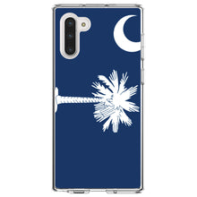 DistinctInk® Clear Shockproof Hybrid Case for Apple iPhone / Samsung Galaxy / Google Pixel - South Carolina State Flag