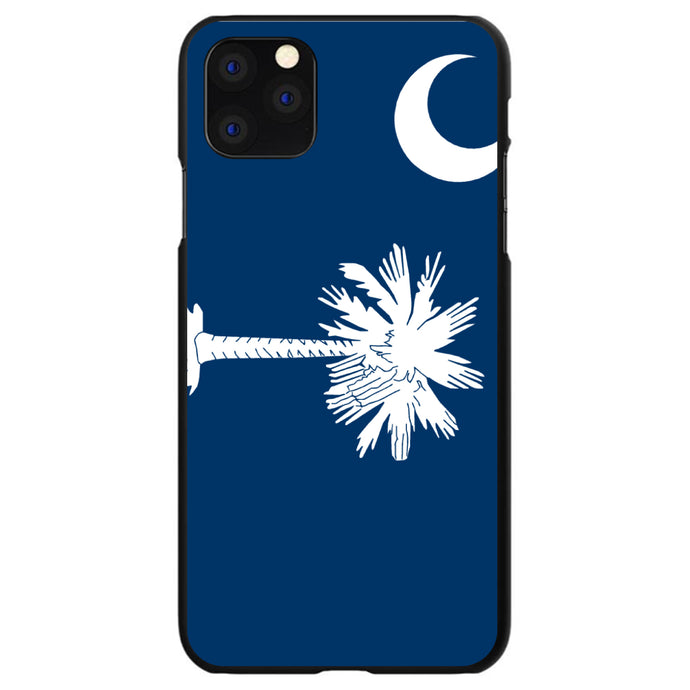 DistinctInk® Hard Plastic Snap-On Case for Apple iPhone or Samsung Galaxy - South Carolina State Flag