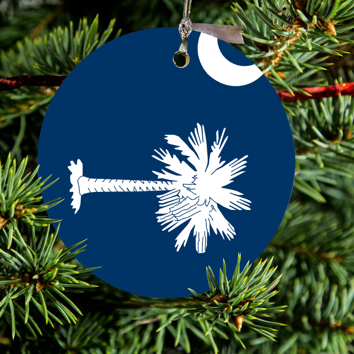 South Carolina State Flag Ceramic Ornament, view 2