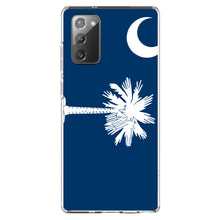 DistinctInk® Clear Shockproof Hybrid Case for Apple iPhone / Samsung Galaxy / Google Pixel - South Carolina State Flag