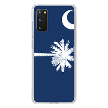 DistinctInk® Clear Shockproof Hybrid Case for Apple iPhone / Samsung Galaxy / Google Pixel - South Carolina State Flag