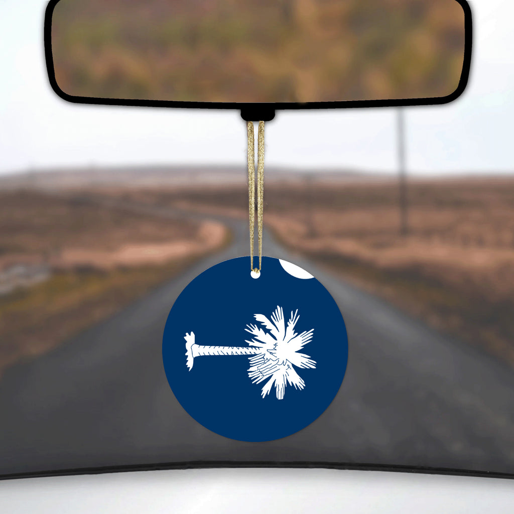 South Carolina State Flag Ceramic Ornament, view 3