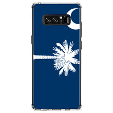 DistinctInk® Clear Shockproof Hybrid Case for Apple iPhone / Samsung Galaxy / Google Pixel - South Carolina State Flag