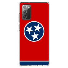 DistinctInk® Clear Shockproof Hybrid Case for Apple iPhone / Samsung Galaxy / Google Pixel - Tennessee State Flag