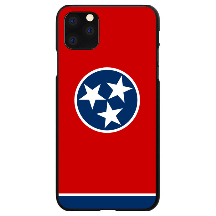 DistinctInk® Hard Plastic Snap-On Case for Apple iPhone or Samsung Galaxy - Tennessee State Flag