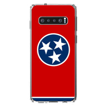DistinctInk® Clear Shockproof Hybrid Case for Apple iPhone / Samsung Galaxy / Google Pixel - Tennessee State Flag
