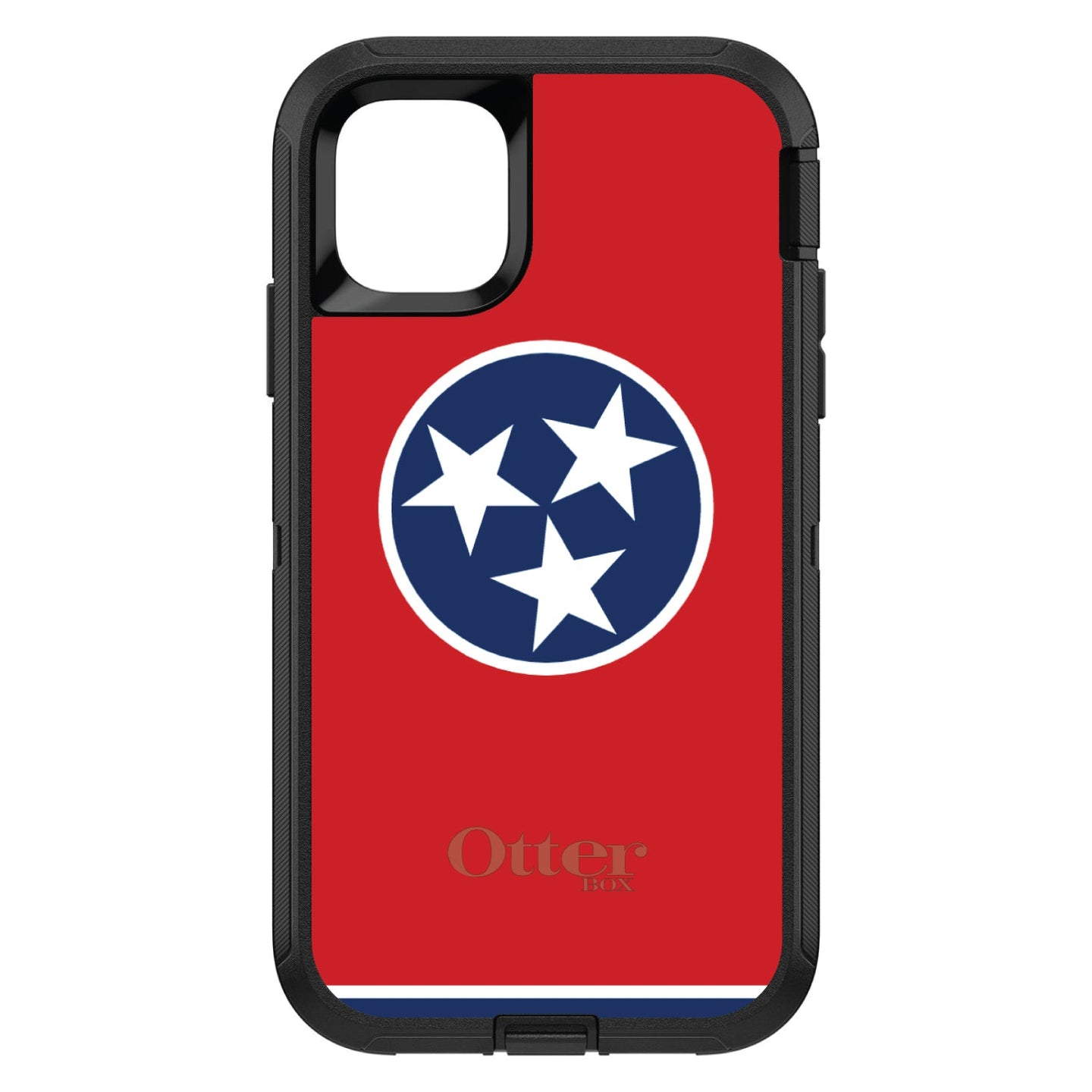 DistinctInk™ OtterBox Defender Series Case for Apple iPhone / Samsung Galaxy / Google Pixel - Tennessee State Flag