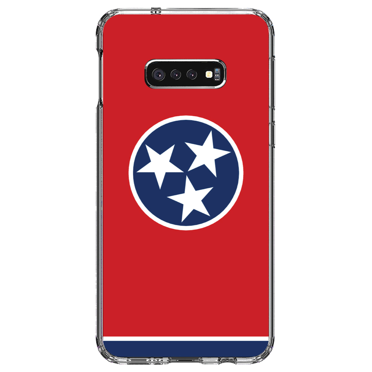 Tennessee State Flag Clear Shockproof iPhone Case, view 18