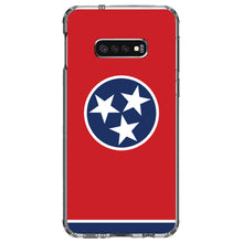 DistinctInk® Clear Shockproof Hybrid Case for Apple iPhone / Samsung Galaxy / Google Pixel - Tennessee State Flag