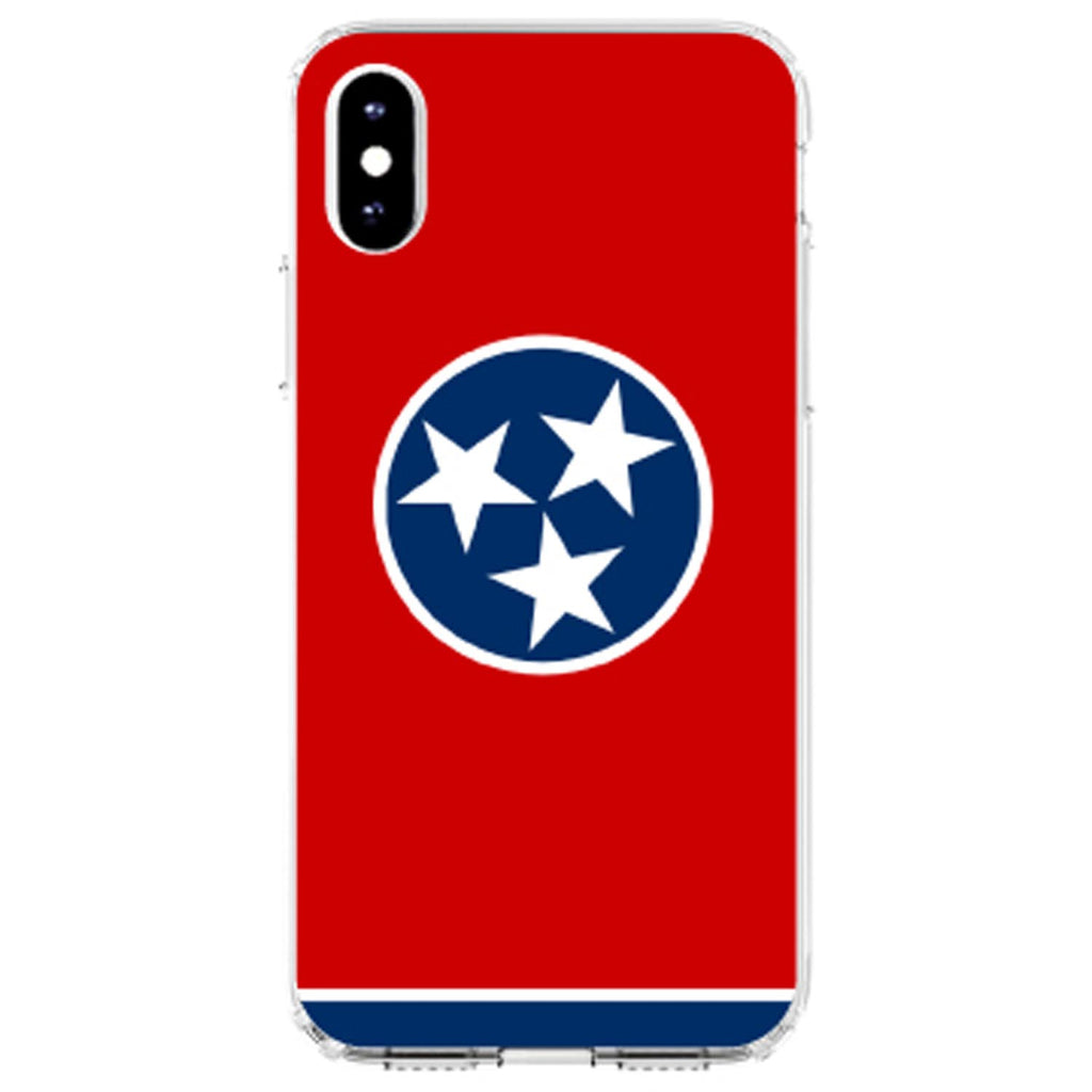 Tennessee State Flag Clear Shockproof iPhone Case, view 4