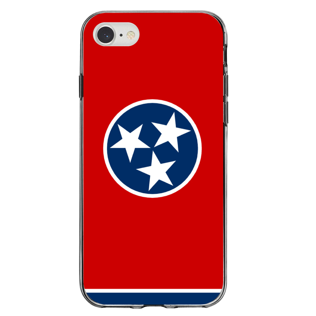Tennessee State Flag Clear Shockproof iPhone Case, view 5
