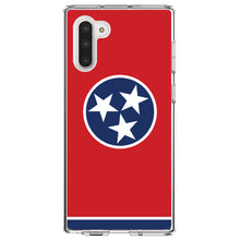 DistinctInk® Clear Shockproof Hybrid Case for Apple iPhone / Samsung Galaxy / Google Pixel - Tennessee State Flag