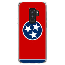 DistinctInk® Clear Shockproof Hybrid Case for Apple iPhone / Samsung Galaxy / Google Pixel - Tennessee State Flag
