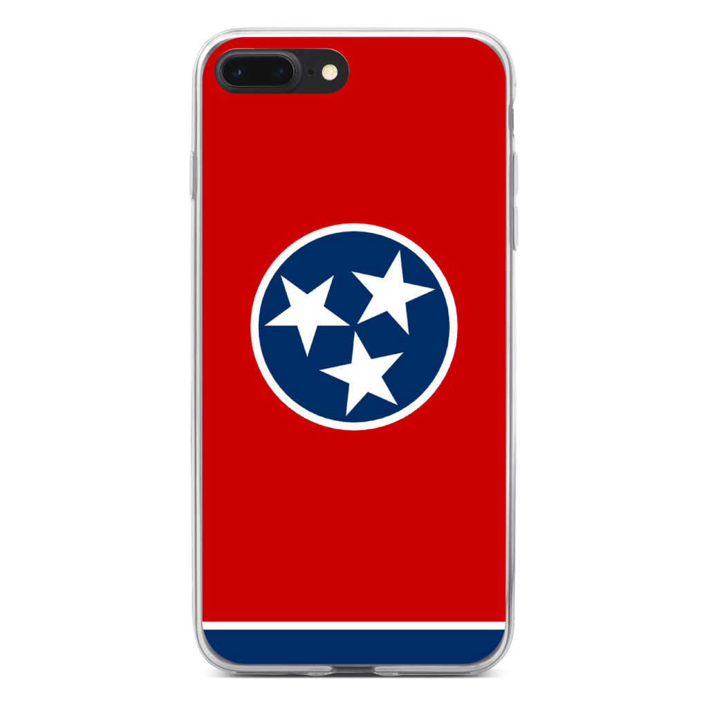 Tennessee State Flag Clear Shockproof iPhone Case, view 6