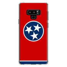 DistinctInk® Clear Shockproof Hybrid Case for Apple iPhone / Samsung Galaxy / Google Pixel - Tennessee State Flag