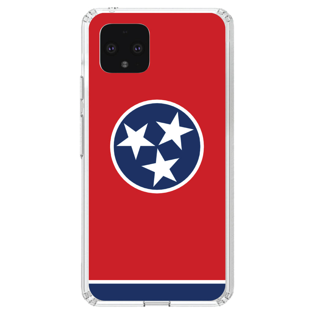 Tennessee State Flag Clear Shockproof iPhone Case, view 24