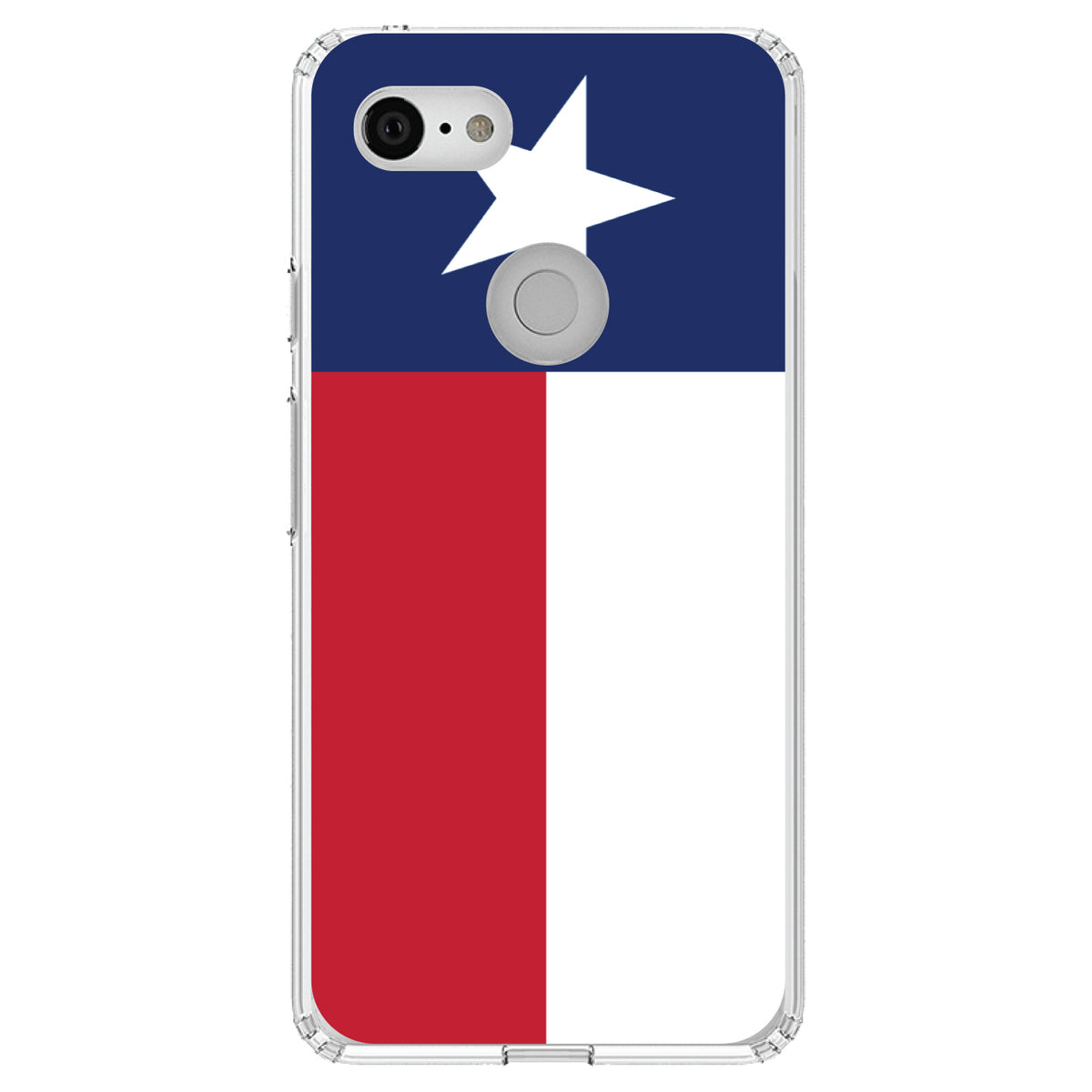 Texas State Flag Clear Shockproof iPhone Case, view 22