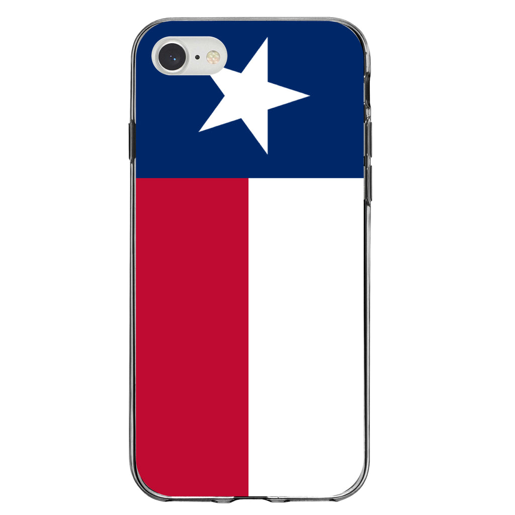 Texas State Flag Clear Shockproof iPhone Case, view 5