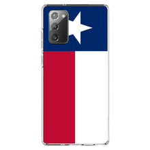 DistinctInk® Clear Shockproof Hybrid Case for Apple iPhone / Samsung Galaxy / Google Pixel - Texas State Flag