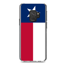 DistinctInk® Clear Shockproof Hybrid Case for Apple iPhone / Samsung Galaxy / Google Pixel - Texas State Flag