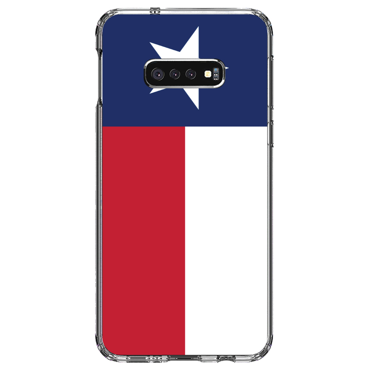 Texas State Flag Clear Shockproof iPhone Case, view 18