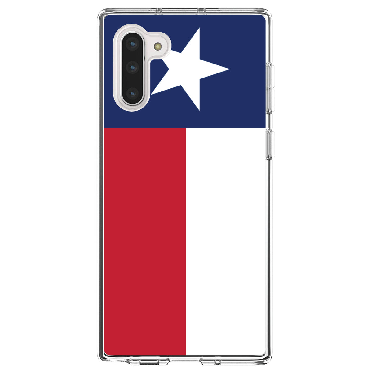 Texas State Flag Clear Shockproof iPhone Case, view 9