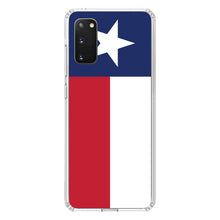 DistinctInk® Clear Shockproof Hybrid Case for Apple iPhone / Samsung Galaxy / Google Pixel - Texas State Flag