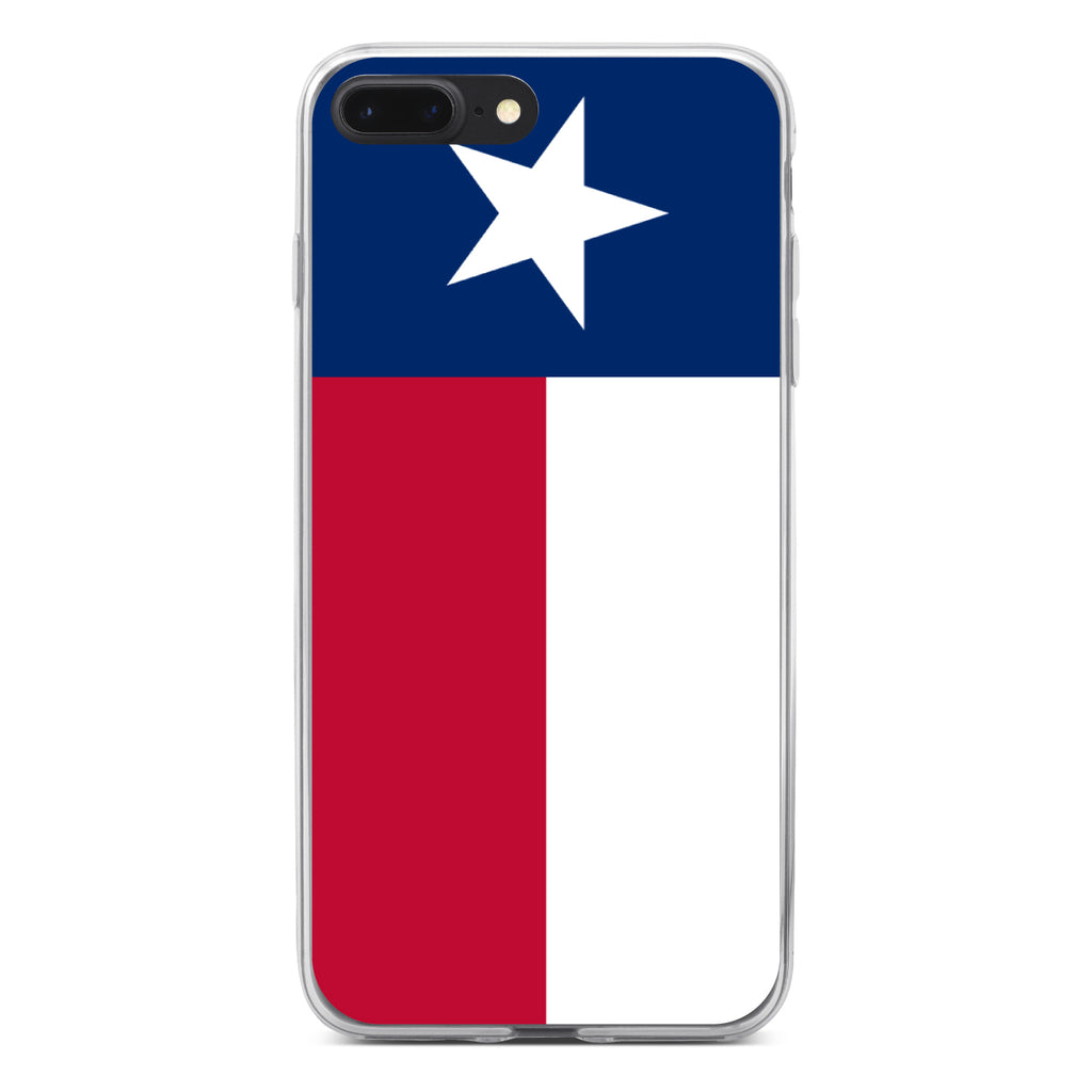 Texas State Flag Clear Shockproof iPhone Case, view 6