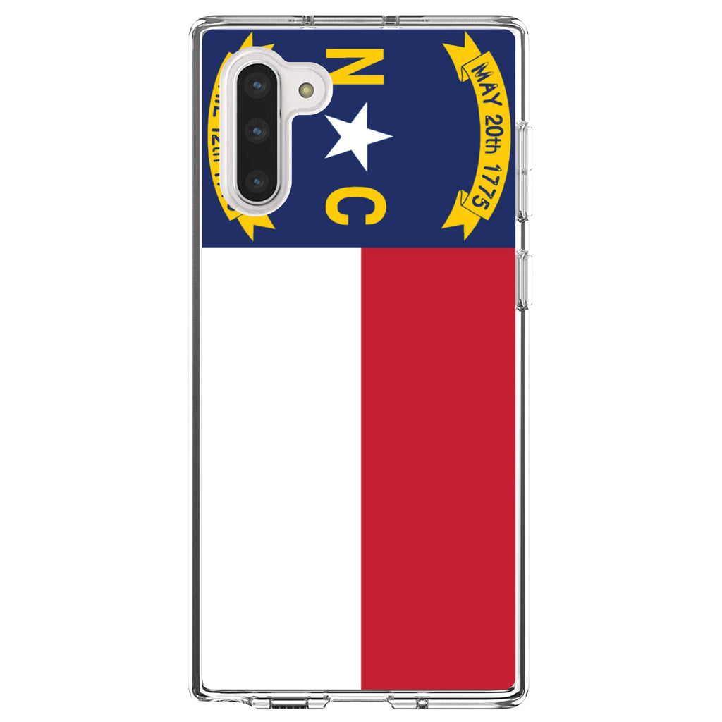 North Carolina State Flag Clear Shockproof iPhone Case, view 9