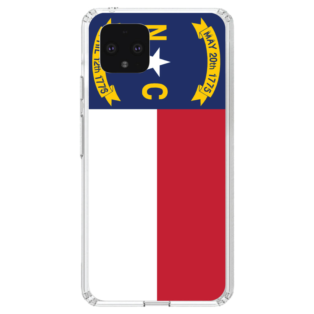 North Carolina State Flag Clear Shockproof iPhone Case, view 23