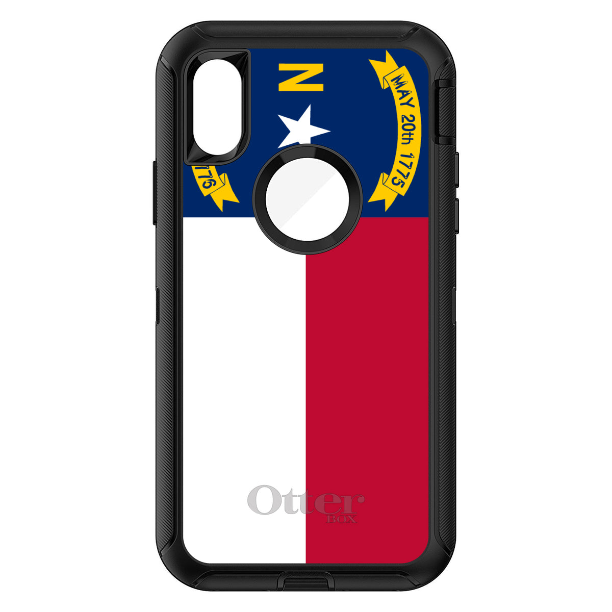 North Carolina State Flag OtterBox Defender Case for iPhone & Galaxy, view 3