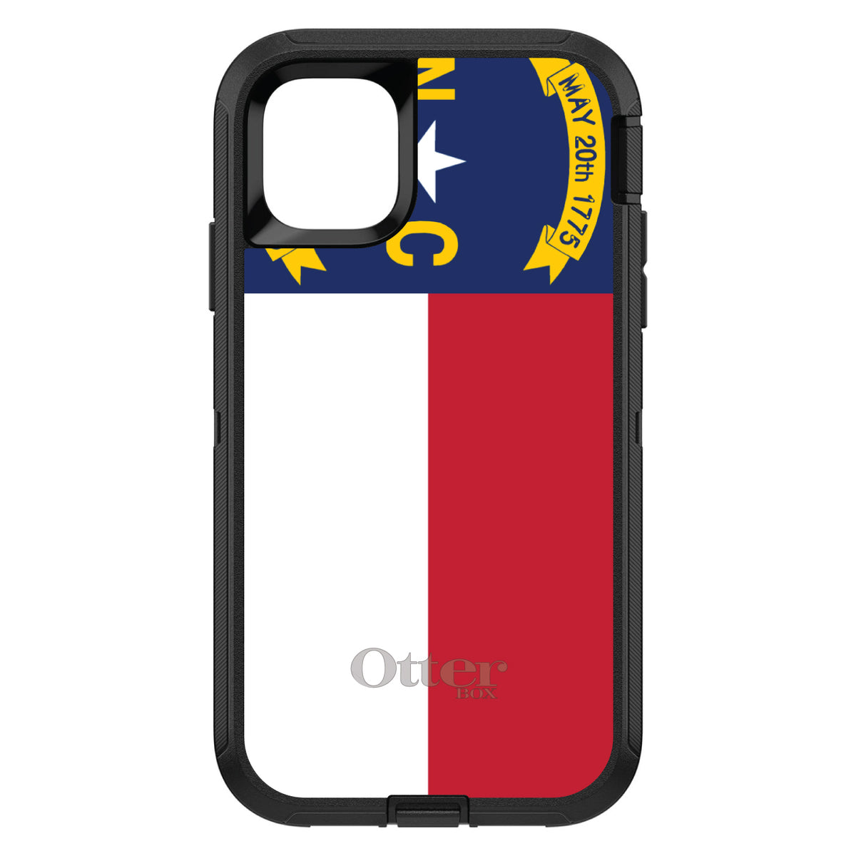 North Carolina State Flag OtterBox Defender Case for iPhone & Galaxy, view 2
