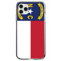 North Carolina State Flag Clear Shockproof iPhone Case