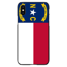 DistinctInk® Hard Plastic Snap-On Case for Apple iPhone or Samsung Galaxy - North Carolina State Flag