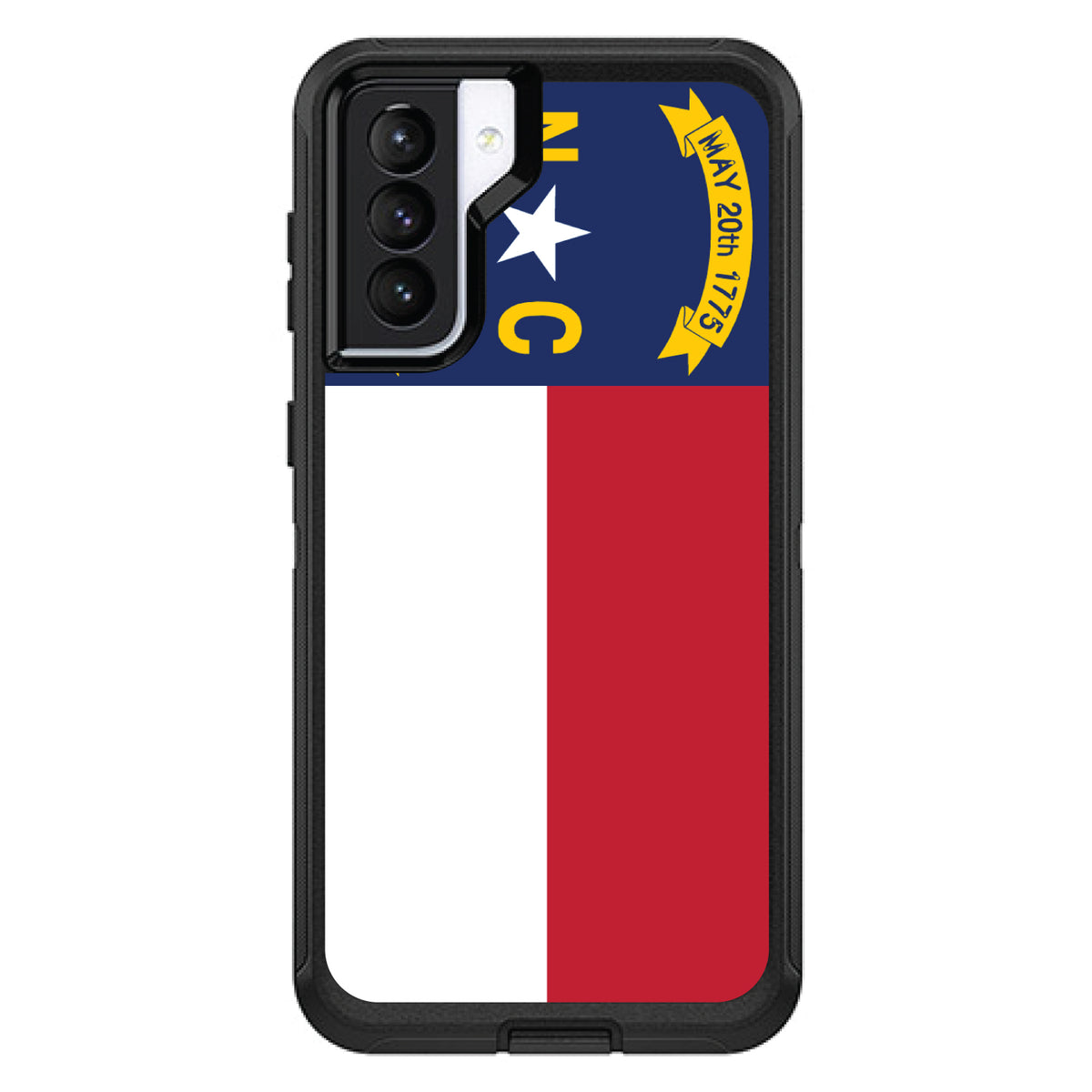 North Carolina State Flag OtterBox Defender Case for iPhone & Galaxy, view 5