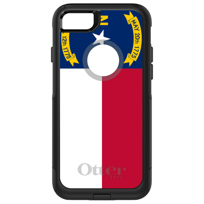 DistinctInk OtterBox Commuter Series Case for Apple iPhone or Samsung Galaxy - North Carolina State Flag