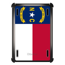 DistinctInk™ OtterBox Defender Series Case for Apple iPad / iPad Pro / iPad Air / iPad Mini - North Carolina State Flag